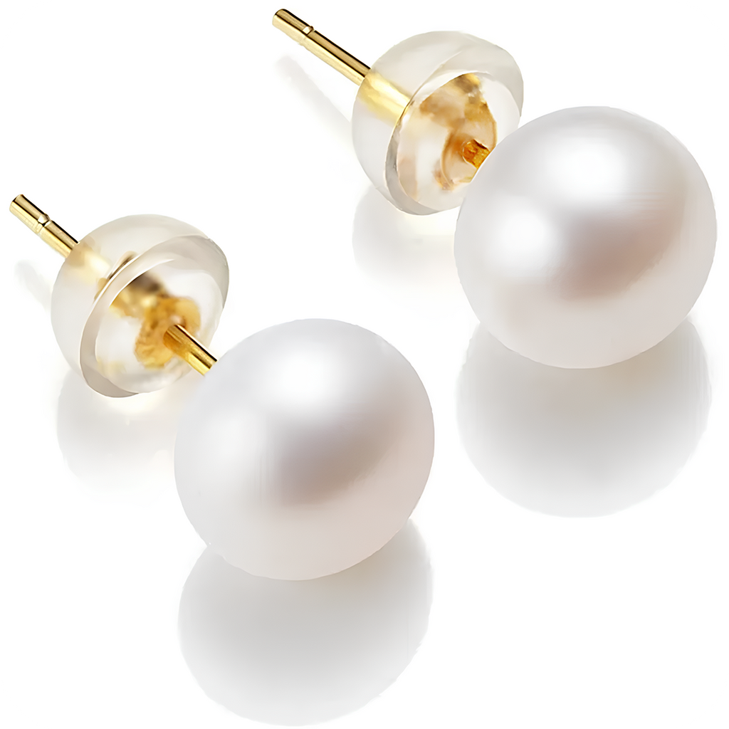 Brinco Feminino de Pérola Natural Elegante